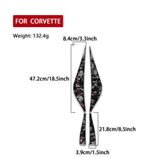 Load image into Gallery viewer, 4pcs/Set Forged Gold Foil Carbon Fiber Car Door Armrest Side Decorative Sticker for Chevrolet Corvette C8 2020-, Left and Right Driver, Door Armrest Side