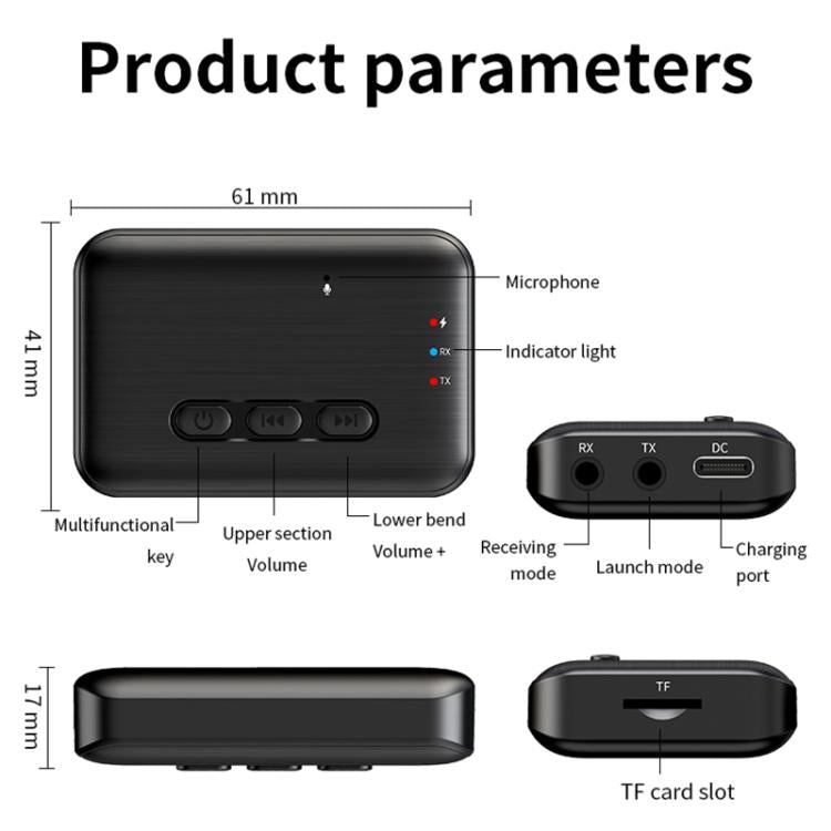 2 in 1 Car Bluetooth AUX Receiver Transmitter Bluetooth Audio Adapter, A28