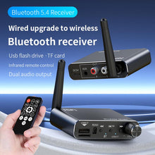 Load image into Gallery viewer, Portable Bluetooth Receiver Audio AUX Adapter Supports USB Disk, TF Card With Remote Control, D19