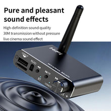 Load image into Gallery viewer, Portable Bluetooth Receiver Audio AUX Adapter Supports USB Disk, TF Card With Remote Control, D19