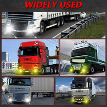 Load image into Gallery viewer, T14 2pcs/Pack 55W 3 inch High Power Dual Lens Fog Light Left and Right Mount Holder Style, For DAF Trucks