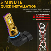Load image into Gallery viewer, 2pcs/Pack 35W 3000LM 6500K IP68 Waterproof Car LED Headlight Bulb, 9005, 9006, H1, H4, H7, H11