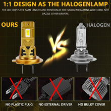 Load image into Gallery viewer, 2pcs/Pack 35W 3000LM 6500K IP68 Waterproof Car LED Headlight Bulb, H7