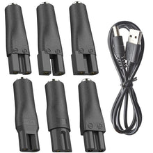 Load image into Gallery viewer, DC 5.5 x 2.1mm Female to Shaver Interface Charging Adapter Converter, 7pcs / Set, 8pcs / Set