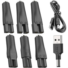Load image into Gallery viewer, DC 5.5 x 2.1mm Female to Shaver Interface Charging Adapter Converter, 7pcs / Set, 8pcs / Set