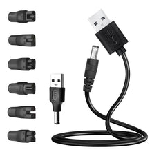 Load image into Gallery viewer, DC 5.5 x 2.1mm Female to Shaver Interface Charging Adapter Converter, 7pcs / Set, 8pcs / Set