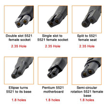 Load image into Gallery viewer, DC 5.5 x 2.1mm Female to Shaver Interface Charging Adapter Converter, 7pcs / Set, 8pcs / Set