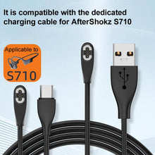 Load image into Gallery viewer, Bone Conduction Earphone Magnetic Charging Cable For Shokz OpenSwim Pro S710, USB to 4 Pin, Type-C to 4 Pin