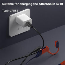 Load image into Gallery viewer, Bone Conduction Earphone Magnetic Charging Cable For Shokz OpenSwim Pro S710, USB to 4 Pin, Type-C to 4 Pin