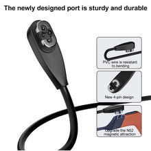 Load image into Gallery viewer, Bone Conduction Earphone Magnetic Charging Cable For Shokz OpenSwim Pro S710, USB to 4 Pin, Type-C to 4 Pin