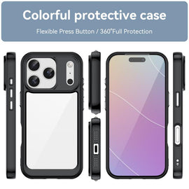 Colorful Series Acrylic + TPU Phone Case, For iPhone 18 Pro, For iPhone 18 Pro Max, For iPhone 17 Pro Max, For iPhone 17 Pro, For iPhone 17, For iPhone 17 Air