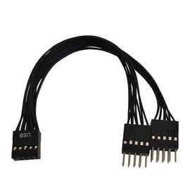 Desktop Computer Motherboard 2 in 1 9 Pin USB Adapter Extension Cable, 9 Pin