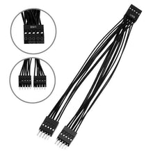 Load image into Gallery viewer, Desktop Computer Motherboard 2 in 1 9 Pin USB Adapter Extension Cable, 9 Pin