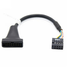 Load image into Gallery viewer, 2pcs Computer Motherboard USB3.0 Adapter Cable, 20 Pin Male to 9 Pin Female, 9 Pin Male to 20 Pin Female