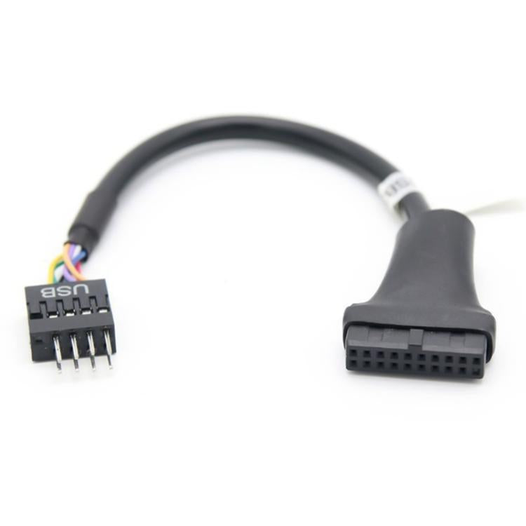 2pcs Computer Motherboard USB3.0 Adapter Cable, 20 Pin Male to 9 Pin Female, 9 Pin Male to 20 Pin Female