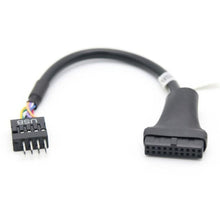 Load image into Gallery viewer, 2pcs Computer Motherboard USB3.0 Adapter Cable, 20 Pin Male to 9 Pin Female, 9 Pin Male to 20 Pin Female