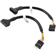 Load image into Gallery viewer, 2pcs Computer Motherboard USB3.0 Adapter Cable, 20 Pin Male to 9 Pin Female, 9 Pin Male to 20 Pin Female