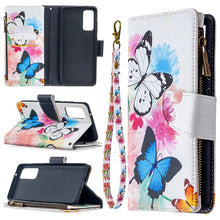 Load image into Gallery viewer, Colored Drawing Pattern Zipper Horizontal Flip Leather Case with Holder &amp; Card Slots &amp; Wallet