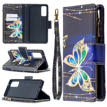 Load image into Gallery viewer, Colored Drawing Pattern Zipper Horizontal Flip Leather Case with Holder &amp; Card Slots &amp; Wallet