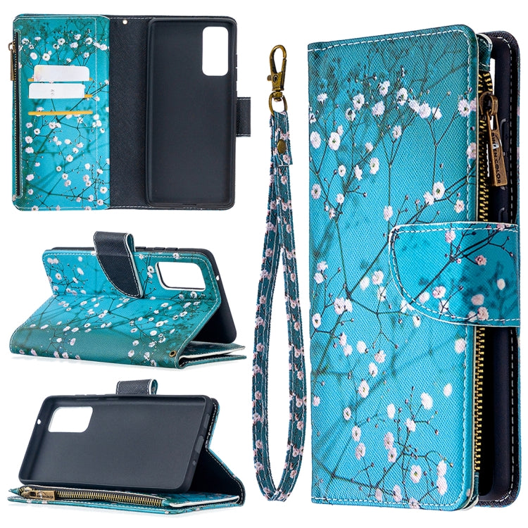 Colored Drawing Pattern Zipper Horizontal Flip Leather Case with Holder & Card Slots & Wallet