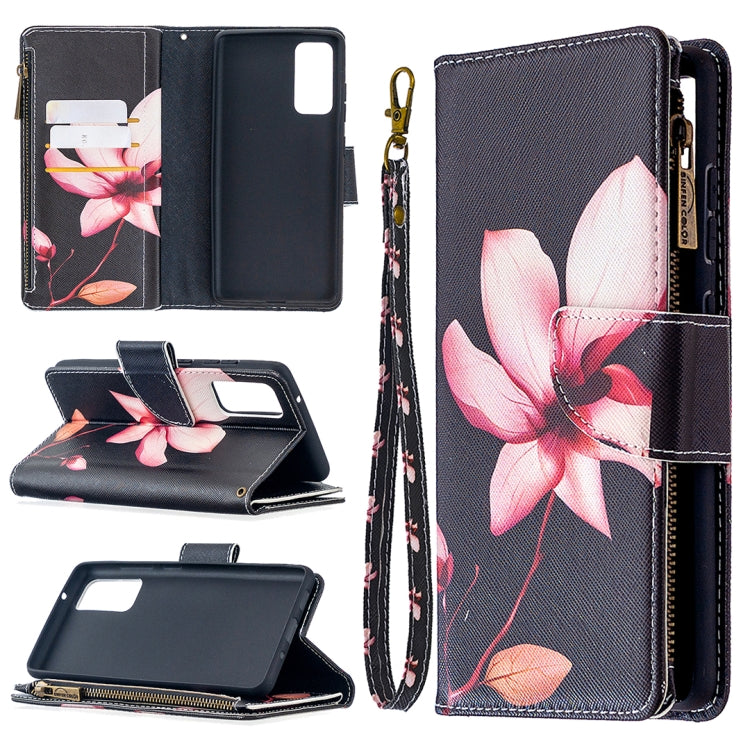 Colored Drawing Pattern Zipper Horizontal Flip Leather Case with Holder & Card Slots & Wallet