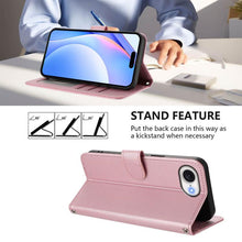 Load image into Gallery viewer, Litter Panda Embossing RFID Leather Phone Case with Lanyard, For iPhone 17e / 16e, For iPhone 17 Pro Max, For iPhone 17 Pro, For iPhone 17, For iPhone Air, For iPhone 16 Pro Max, For iPhone 16 Pro, For iPhone 16 Plus