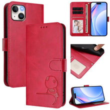 Load image into Gallery viewer, Litter Panda Embossing RFID Leather Phone Case with Lanyard, For iPhone 16, For iPhone 15 Pro Max, For iPhone 15 Pro, For iPhone 15 Plus, For iPhone 15, For iPhone 14 Plus, For iPhone 14 / 13, For iPhone 14 Pro