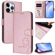 Load image into Gallery viewer, Litter Panda Embossing RFID Leather Phone Case with Lanyard, For iPhone 14 Pro Max, For iPhone SE 2022 / 2020 / 8 / 7, For iPhone 13 Pro Max, For iPhone 13 Pro, For iPhone 13 mini, For iPhone 12 / 12 Pro, For iPhone 12 Pro Max, For iPhone 12 mini