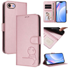 Load image into Gallery viewer, Litter Panda Embossing RFID Leather Phone Case with Lanyard, For iPhone 14 Pro Max, For iPhone SE 2022 / 2020 / 8 / 7, For iPhone 13 Pro Max, For iPhone 13 Pro, For iPhone 13 mini, For iPhone 12 / 12 Pro, For iPhone 12 Pro Max, For iPhone 12 mini