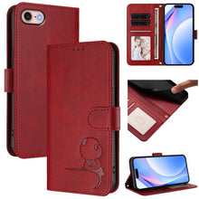 Load image into Gallery viewer, Litter Panda Embossing RFID Leather Phone Case with Lanyard, For iPhone 14 Pro Max, For iPhone SE 2022 / 2020 / 8 / 7, For iPhone 13 Pro Max, For iPhone 13 Pro, For iPhone 13 mini, For iPhone 12 / 12 Pro, For iPhone 12 Pro Max, For iPhone 12 mini