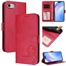 Load image into Gallery viewer, Litter Panda Embossing RFID Leather Phone Case with Lanyard, For iPhone 14 Pro Max, For iPhone SE 2022 / 2020 / 8 / 7, For iPhone 13 Pro Max, For iPhone 13 Pro, For iPhone 13 mini, For iPhone 12 / 12 Pro, For iPhone 12 Pro Max, For iPhone 12 mini
