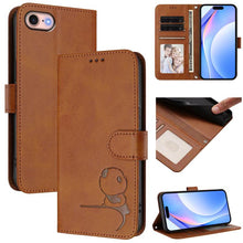 Load image into Gallery viewer, Litter Panda Embossing RFID Leather Phone Case with Lanyard, For iPhone 14 Pro Max, For iPhone SE 2022 / 2020 / 8 / 7, For iPhone 13 Pro Max, For iPhone 13 Pro, For iPhone 13 mini, For iPhone 12 / 12 Pro, For iPhone 12 Pro Max, For iPhone 12 mini