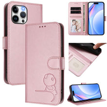 Load image into Gallery viewer, Litter Panda Embossing RFID Leather Phone Case with Lanyard, For iPhone 14 Pro Max, For iPhone SE 2022 / 2020 / 8 / 7, For iPhone 13 Pro Max, For iPhone 13 Pro, For iPhone 13 mini, For iPhone 12 / 12 Pro, For iPhone 12 Pro Max, For iPhone 12 mini