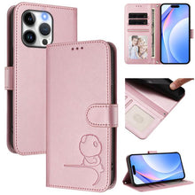 Load image into Gallery viewer, Litter Panda Embossing RFID Leather Phone Case with Lanyard, For iPhone 14 Pro Max, For iPhone SE 2022 / 2020 / 8 / 7, For iPhone 13 Pro Max, For iPhone 13 Pro, For iPhone 13 mini, For iPhone 12 / 12 Pro, For iPhone 12 Pro Max, For iPhone 12 mini