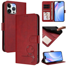 Load image into Gallery viewer, Litter Panda Embossing RFID Leather Phone Case with Lanyard, For iPhone 14 Pro Max, For iPhone SE 2022 / 2020 / 8 / 7, For iPhone 13 Pro Max, For iPhone 13 Pro, For iPhone 13 mini, For iPhone 12 / 12 Pro, For iPhone 12 Pro Max, For iPhone 12 mini