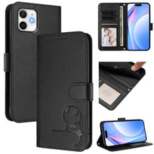 Load image into Gallery viewer, Litter Panda Embossing RFID Leather Phone Case with Lanyard, For iPhone 11 Pro Max, For iPhone 11, For iPhone 11 Pro, For iPhone X / XS, For iPhone XR, For iPhone XS Max, For iPhone 8 Plus / 7 Plus