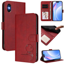 Load image into Gallery viewer, Litter Panda Embossing RFID Leather Phone Case with Lanyard, For iPhone 11 Pro Max, For iPhone 11, For iPhone 11 Pro, For iPhone X / XS, For iPhone XR, For iPhone XS Max, For iPhone 8 Plus / 7 Plus
