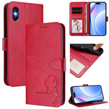 Load image into Gallery viewer, Litter Panda Embossing RFID Leather Phone Case with Lanyard, For iPhone 11 Pro Max, For iPhone 11, For iPhone 11 Pro, For iPhone X / XS, For iPhone XR, For iPhone XS Max, For iPhone 8 Plus / 7 Plus