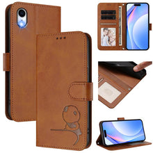 Load image into Gallery viewer, Litter Panda Embossing RFID Leather Phone Case with Lanyard, For iPhone 11 Pro Max, For iPhone 11, For iPhone 11 Pro, For iPhone X / XS, For iPhone XR, For iPhone XS Max, For iPhone 8 Plus / 7 Plus