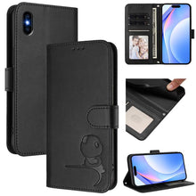 Load image into Gallery viewer, Litter Panda Embossing RFID Leather Phone Case with Lanyard, For iPhone 11 Pro Max, For iPhone 11, For iPhone 11 Pro, For iPhone X / XS, For iPhone XR, For iPhone XS Max, For iPhone 8 Plus / 7 Plus