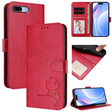 Load image into Gallery viewer, Litter Panda Embossing RFID Leather Phone Case with Lanyard, For iPhone 11 Pro Max, For iPhone 11, For iPhone 11 Pro, For iPhone X / XS, For iPhone XR, For iPhone XS Max, For iPhone 8 Plus / 7 Plus