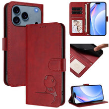 Load image into Gallery viewer, Litter Panda Embossing RFID Leather Phone Case with Lanyard, For iPhone 18 Pro / 17 Pro, For iPhone 18 Pro Max / 17 Pro Max, For iPhone 17e / 16e, For iPhone 17, For iPhone Air, For iPhone 16 Pro Max, For iPhone 16 Pro, For iPhone 16 Plus