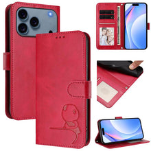 Load image into Gallery viewer, Litter Panda Embossing RFID Leather Phone Case with Lanyard, For iPhone 18 Pro / 17 Pro, For iPhone 18 Pro Max / 17 Pro Max, For iPhone 17e / 16e, For iPhone 17, For iPhone Air, For iPhone 16 Pro Max, For iPhone 16 Pro, For iPhone 16 Plus