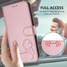 Load image into Gallery viewer, Litter Panda Embossing RFID Leather Phone Case with Lanyard, For iPhone 18 Pro / 17 Pro, For iPhone 18 Pro Max / 17 Pro Max, For iPhone 17e / 16e, For iPhone 17, For iPhone Air, For iPhone 16 Pro Max, For iPhone 16 Pro, For iPhone 16 Plus