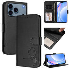 Load image into Gallery viewer, Litter Panda Embossing RFID Leather Phone Case with Lanyard, For iPhone 18 Pro / 17 Pro, For iPhone 18 Pro Max / 17 Pro Max, For iPhone 17e / 16e, For iPhone 17, For iPhone Air, For iPhone 16 Pro Max, For iPhone 16 Pro, For iPhone 16 Plus