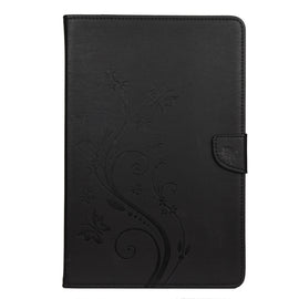 Butterfly Flower Embossing Pattern Horizontal Flip Leather Case with Holder & Card Slots & Wallet
