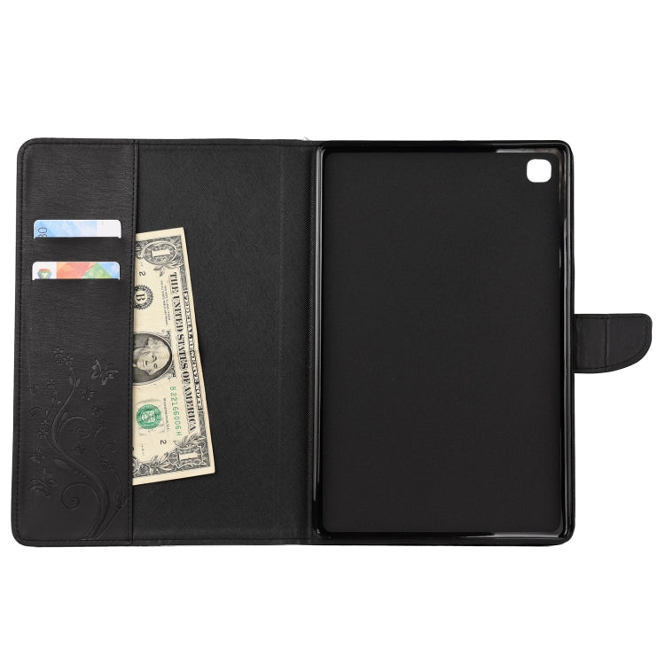 Butterfly Flower Embossing Pattern Horizontal Flip Leather Case with Holder & Card Slots & Wallet