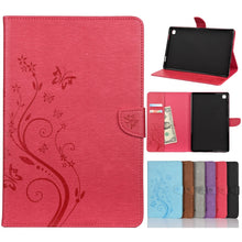 Load image into Gallery viewer, Butterfly Flower Embossing Pattern Horizontal Flip Leather Case with Holder &amp; Card Slots &amp; Wallet