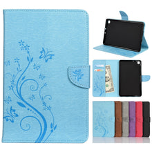 Load image into Gallery viewer, Butterfly Flower Embossing Pattern Horizontal Flip Leather Case with Holder &amp; Card Slots &amp; Wallet