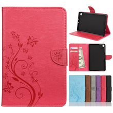 Load image into Gallery viewer, Butterfly Flower Embossing Pattern Horizontal Flip Leather Case with Holder &amp; Card Slots &amp; Wallet